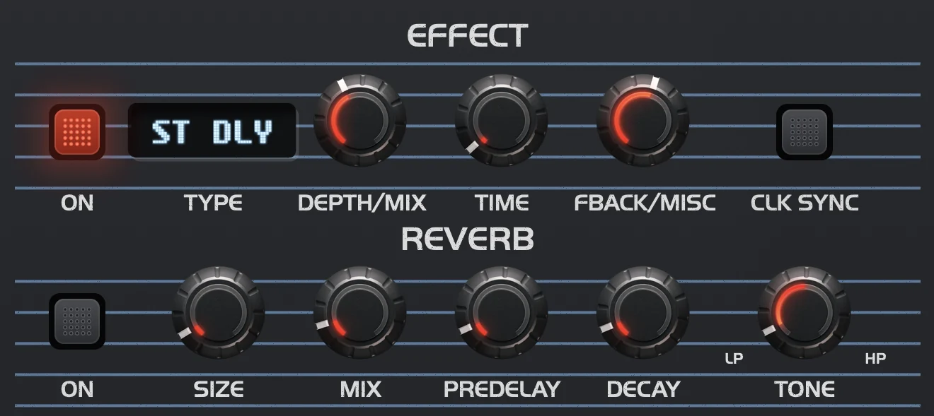 TED-8 Effects and Reverb